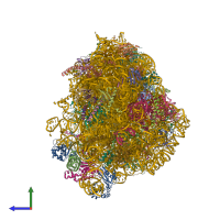 PDB entry 4d5y coloured by chain, side view.
