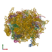 PDB entry 4d67 coloured by chain, front view.