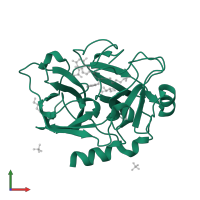 Coagulation factor XIa light chain in PDB entry 4d76, assembly 1, front view.