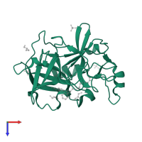 Coagulation factor XIa light chain in PDB entry 4d76, assembly 1, top view.