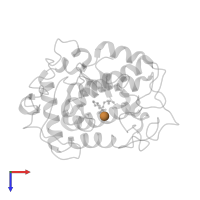 COPPER (II) ION in PDB entry 4d87, assembly 2, top view.