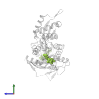 GUANOSINE-5'-DIPHOSPHATE in PDB entry 4dcu, assembly 1, side view.