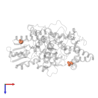 GLYCEROL in PDB entry 4dja, assembly 1, top view.