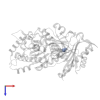 Cisplatin in PDB entry 4dl7, assembly 1, top view.