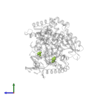 GLYCEROL in PDB entry 4dle, assembly 1, side view.