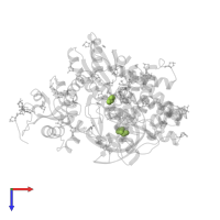 GLYCEROL in PDB entry 4dle, assembly 1, top view.