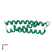 Syntaxin-10 in PDB entry 4dnd, assembly 1, top view.