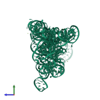 PDB entry 4ds6 coloured by chain, side view.
