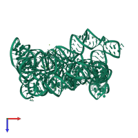 PDB entry 4ds6 coloured by chain, top view.