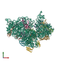 PDB entry 4duy coloured by chain, front view.