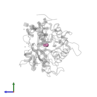 CARBONATE ION in PDB entry 4dxu, assembly 1, side view.
