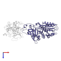 Glia-derived nexin in PDB entry 4dy7, assembly 1, top view.