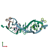 PDB entry 4e1u coloured by chain, front view.