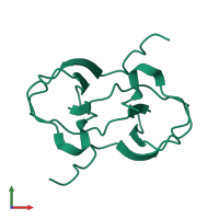DGCR8 microprocessor complex subunit in PDB entry 4e5r, assembly 1, front view.