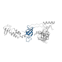 The deposited structure of PDB entry 4e7k contains 1 copy of CATH domain 2.30.30.140 (SH3 type barrels.) in Integrase. Showing 1 copy in chain A.