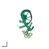 PDB entry 4e7y coloured by chain, side view.