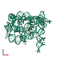 PDB entry 4e8k coloured by chain, front view.
