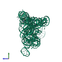 PDB entry 4e8m coloured by chain, side view.