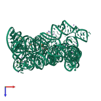 PDB entry 4e8m coloured by chain, top view.