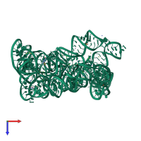 PDB entry 4e8n coloured by chain, top view.