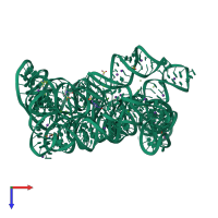 PDB entry 4e8p coloured by chain, top view.