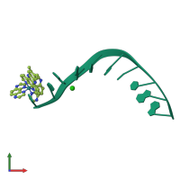 PDB entry 4e8x coloured by chain, front view.