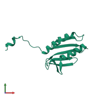 PDB entry 4ec2 coloured by chain, front view.