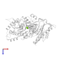 MAGNESIUM ION in PDB entry 4ecs, assembly 1, top view.