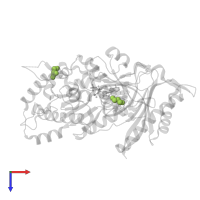 GLYCEROL in PDB entry 4ecu, assembly 1, top view.