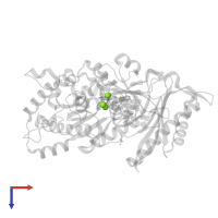 MAGNESIUM ION in PDB entry 4ecw, assembly 1, top view.