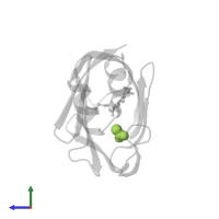ACETATE ION in PDB entry 4efg, assembly 1, side view.