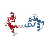 The deposited structure of PDB entry 4ehq contains 2 copies of Pfam domain PF13499 (EF-hand domain pair) in Calmodulin-1. Showing 2 copies in chain A.