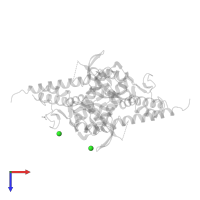 CHLORIDE ION in PDB entry 4ely, assembly 1, top view.