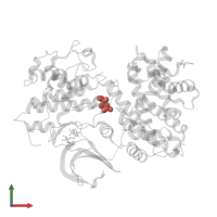 Modified residue TPO in PDB entry 4eoj, assembly 1, front view.