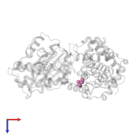 MONOTHIOGLYCEROL in PDB entry 4eop, assembly 1, top view.