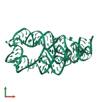 PDB entry 4erj coloured by chain, front view.