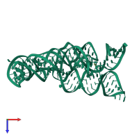 PDB entry 4erj coloured by chain, top view.