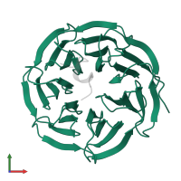 WD repeat-containing protein 5 in PDB entry 4erz, assembly 1, front view.