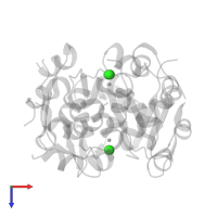 CHLORIDE ION in PDB entry 4eyn, assembly 1, top view.