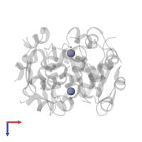 ZINC ION in PDB entry 4f1c, assembly 1, top view.