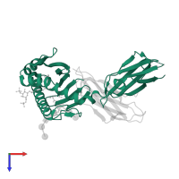 Ig-like domain-containing protein in PDB entry 4f7c, assembly 2, top view.