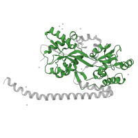 The deposited structure of PDB entry 4fe8 contains 3 copies of Pfam domain PF01547 (Bacterial extracellular solute-binding protein) in Huntingtin. Showing 1 copy in chain C.