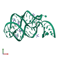 PDB entry 4fen coloured by chain, front view.