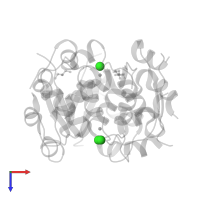 CHLORIDE ION in PDB entry 4fg3, assembly 1, top view.