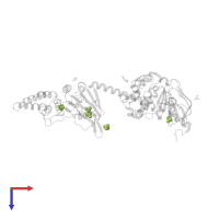 SULFATE ION in PDB entry 4fin, assembly 2, top view.