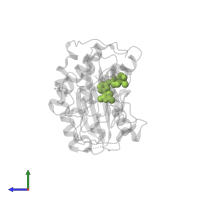 2-chloro-N~4~-[4-(2,4-dimethyl-1,3-thiazol-5-yl)pyrimidin-2-yl]-N~1~,N~1~-dimethylbenzene-1,4-diamine in PDB entry 4fko, assembly 1, side view.