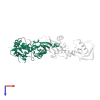 DNA mismatch repair protein MLH1 in PDB entry 4fmo, assembly 1, top view.