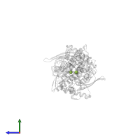 beta-D-glucopyranose in PDB entry 4fpa, assembly 2, side view.