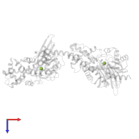 beta-D-glucopyranose in PDB entry 4fpa, assembly 2, top view.