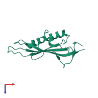 Avirulence Effector AvrLm4-7 domain-containing protein in PDB entry 4fpr, assembly 1, top view.